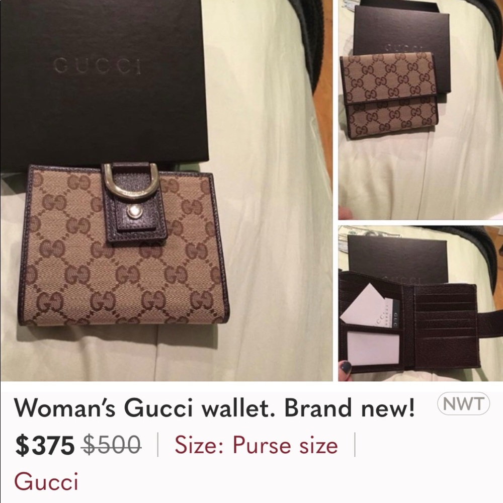 Brand new Gucci wallet! Classic monogram! Bought for 500.00   Selling for 375.00